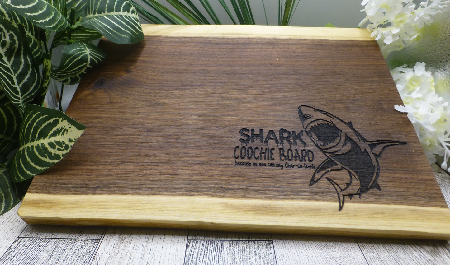 charcuterie board -Shark Coochie Board